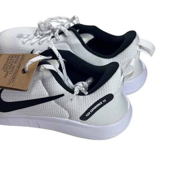 Nike Flex Experience RN 12 Mens Size 10 White Black Running Shoes DV0740 101 - Picture 5 of 8